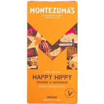 Montezuma's Happy Hippy Organic Orange & Geranium Dark Chocolate - 90g