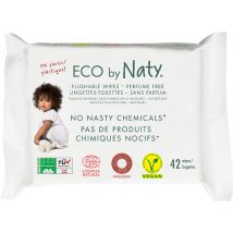 Eco by Naty Unscented Flushable Wipes - Pack of 42