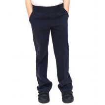 Boys Classic Fit Organic Cotton School Trousers - Navy - 3yrs Plus