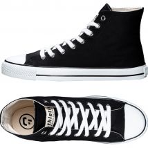 Ethletic Fairtrade Hi Top Trainers - Black & White
