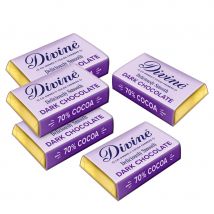Divine Dark Chocolate Minis - Pack of 100 Mini Bars