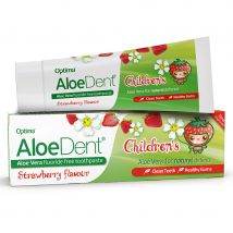 Aloe Dent Childrens Strawberry Fluoride Free Toothpaste - 50ml