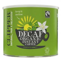Clipper Fairtrade & Organic Medium Roast Decaf Instant Coffee - 500g