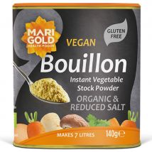 Marigold Organic Bouillon Powder - Reduced Salt - 140g