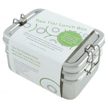 A Slice of Green Stainless Steel Two Tier Lunch Box with Mini Container