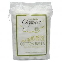 Simply Gentle Organic Cotton Wool Balls - Pack of 100