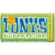 Tony's Chocolonely Dark Chocolate with Almonds and Sea Salt - 180g