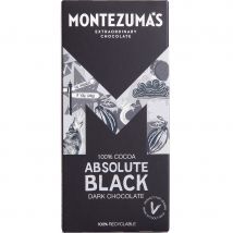 Montezumas Absolute Black 100% Cocoa Chocolate Bar - 90g