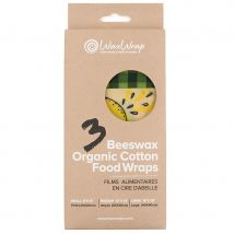 WaxWrap Reusable Organic Cotton Food Wrap - Pack of 3
