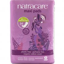 Natracare Organic Cotton Maxi Pads - Regular - Pack of 14