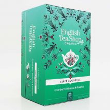 English Tea Shop Organic Cranberry  Hibiscus & Rosehip Super Fruit Tea - 20 Bags