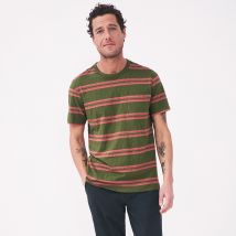White Stuff Block Stripe T-Shirt - Khaki