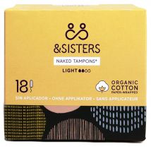 Mooncup Naked Tampons - Light - Pack of 18