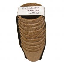 Rubberised Coir Seedling Pots - Medium Round - Pack of 10