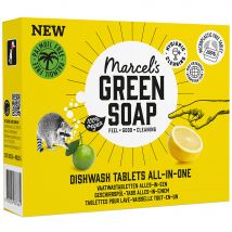 Marcel's Green Soap All in One Dishwash Tabs - Grapefruit & Lime - 25 Tabs