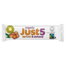 Tropical Wholefoods Just 5 Organic & Fairtrade Snack Bar - Apricot & Almond - 40g