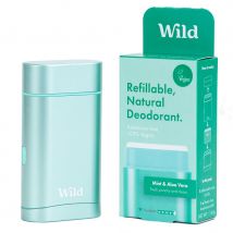 Wild Men's Aqua Case and Mint & Aloe Vera Deodorant Starter Pack - 40g