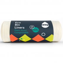 Seep Large Compostable Bin Liners - 50L - 25 bags