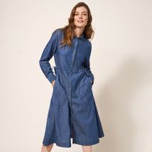 White Stuff Organic Jade Cord Dress - Denim