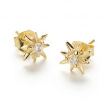 So Just Shop Gold Star Earrings