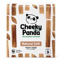The Cheeky Panda Natural Colour Bamboo Toilet Tissue - 9 Rolls