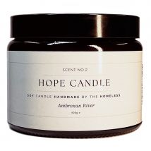 Labre's Hope Scented Soy Wax Candle - Ambroxan River - 400g