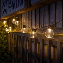 Solar GlowBulb String Lights - 20