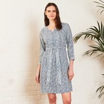 Nomads Tunic Shirt Dress - White