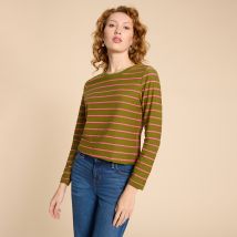 White Stuff Fairtrade Clara Long Sleeve Tee - Pink