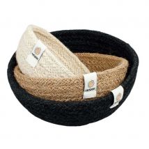 Respiin Jute Mini Bowl Set - Pebble