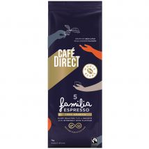 Cafédirect Fairtrade Familia Arabica Espresso Coffee Beans - 1kg