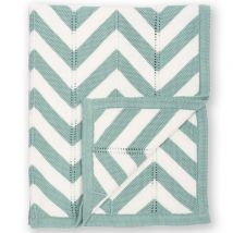 Kite Chevron Knit Blanket Soft Spruce