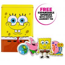 ecoegg x SpongeBob Storage Tin with Free Pop Up Character Sponges - Pack of 4