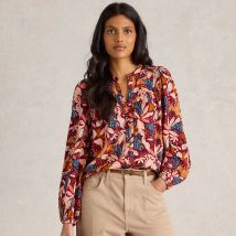 White Stuff Organic Teresa Longline Shirt - Plum
