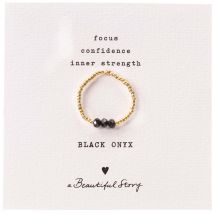 A Beautiful Story Clarity Black Onyx Ring