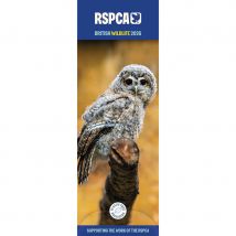 RSCPA British Wildlife 2026 Slim Wall Calendar