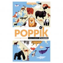 Poppik Discovery Sticker Poster - Animals of the World