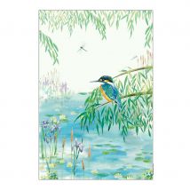 National Trust Organic Cotton Tea Towel - Kingfisher