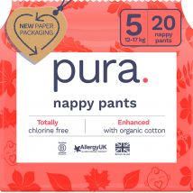 Pura Nappy Pants - Size 5 - 12-17kg - Pack of 20