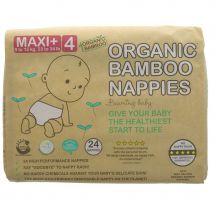 Beaming Baby Organic Bamboo Nappies - Maxi+ - Size 4 - Pack of 24