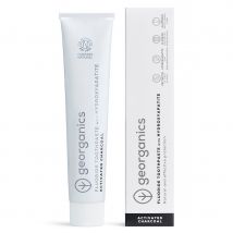 Georganics Fluoride Toothpaste with Hydroxyapatite - Activated Charcoal - 75ml