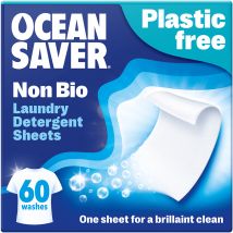 OceanSaver Plastic Free Non-Bio Laundry Eco Sheets - Ocean Breeze - 60 Washes