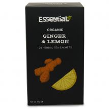 Essential Trading Organic Ginger & Lemon Herbal Tea - 20 Bags