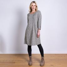 Nomads Pintuck Tunic Dress - Buff