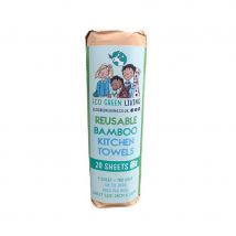 Eco Green Living Reusable Bamboo Kitchen Roll - 20 Sheets