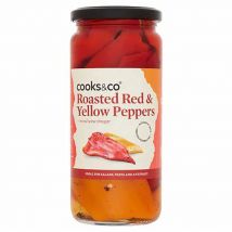 Cooks & Co Roasted Red & Yellow Peppers - 460g