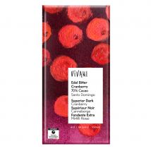 Vivani Organic 70% Dark Cranberry Chocolate - 80g