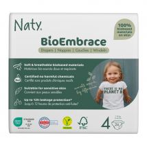 Naty BioEmbrace Disposable Nappies Size 4 - Maxi - Pack of 26