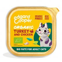 Edgard & Cooper Organic Turkey and Chicken Pate for Adult Cats - 85g