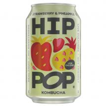 Hip Pop Strawberry & Pineapple Kombucha - 330ml